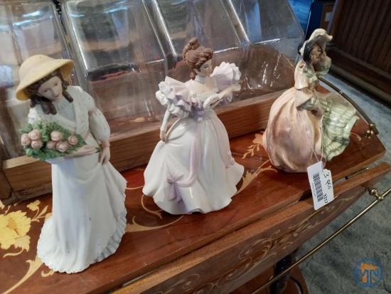 (3) Ceramic figurines