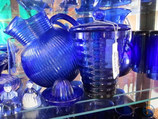 Cobalt blue glassware: