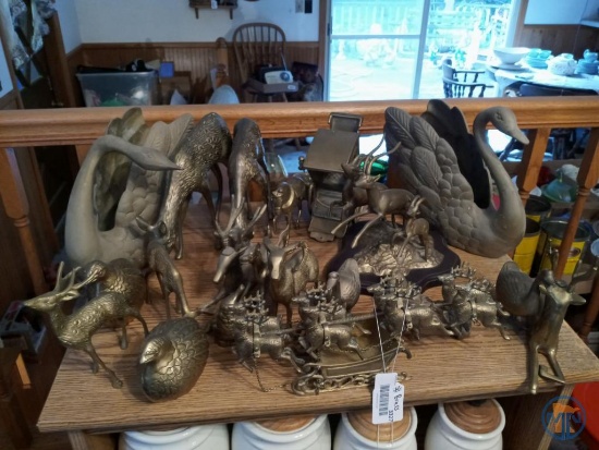Brass figurines: