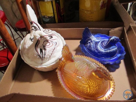 (3) Nesting hens