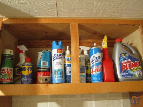 Cleaning supplies and WD-40