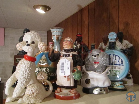 Decanters and figurines