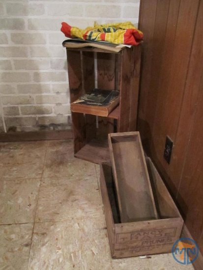 Wood crates, Ramy's Seeds seed bag, Stearns County Atlas (July 7th 1909)
