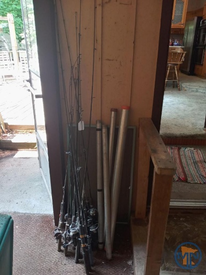 Fishing rods and reels, aluminum rod tubes