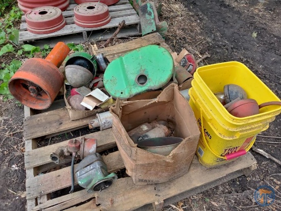 Pallet of tractor parts: