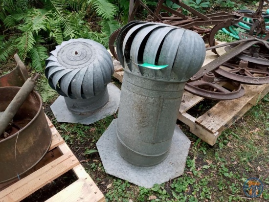 (2) Galvanized cupolas