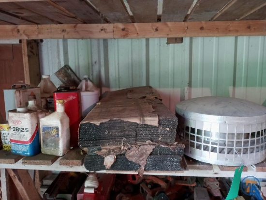 Shingles and aluminum vent cap