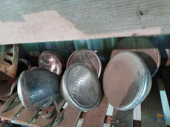 (6) Vintage automotive lights