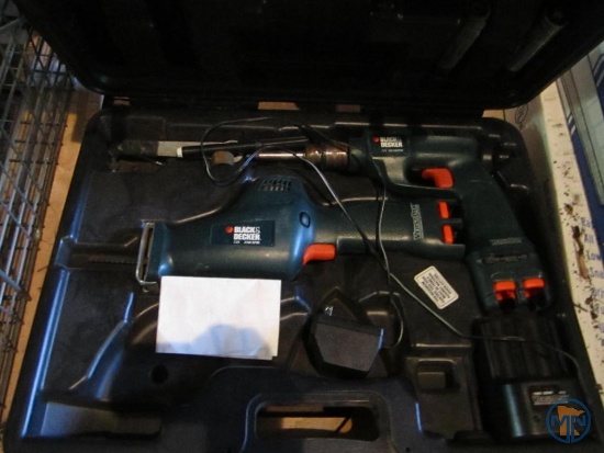 Black & Decker Versapak cordless power tools with case and other case