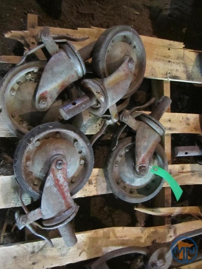 (4) 8" scaffolding caster wheels