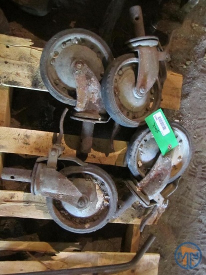 (4) 8" scaffolding caster wheels