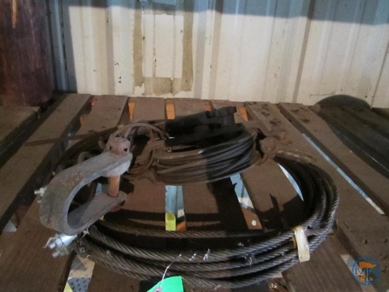 Cable with hook and other cable pulley