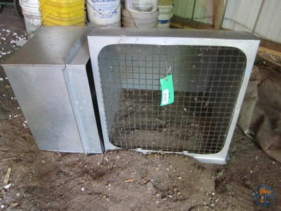 (2) galvanized duct pieces