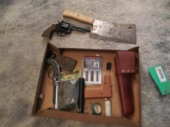 Foster Bros. cleaver, leather holster, International Brotherhood of Teamsters Tiffany Studio
