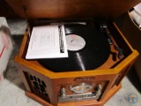 Anders Nicholson AM/FM reproduction turntable and Route 66 clock