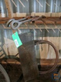 (2) large turnbuckles, copper sheet, and 3/4