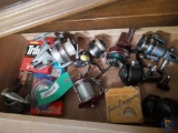 Asst. fishing reels, most spinning; trolling and fly reel