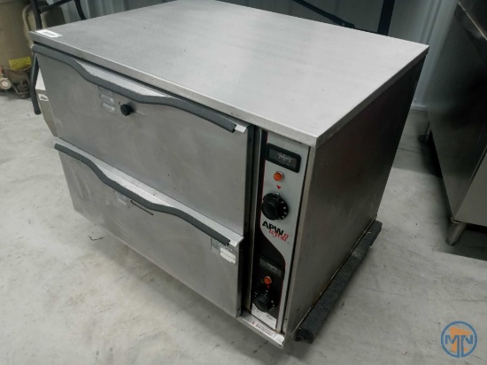 APW Wyott HDD-2 commercial holding oven, holds 2 full size pans