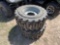 (2) Skid Loader Tires & Rims