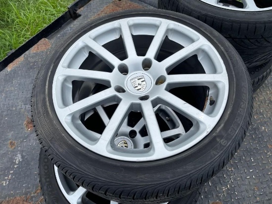 4 ContiProContac Tires with Porsche Rims. Used