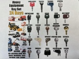 24 Set Equipment Key Ring