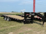 2021 Delta 25 Foot Gooseneck Flatbed Trailer