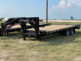 2021 Delta 25 Foot Gooseneck Flatbed Trailer