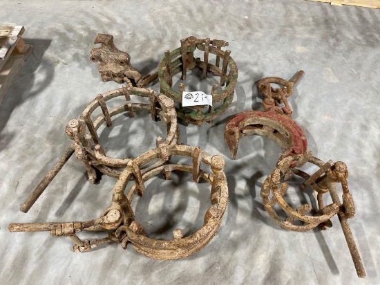 Assorted Rotary Pipe Clamps