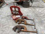 Assorted Ridgid Pipe Cutters and Clamp