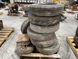 Set of 7 Michelin AIR X 26/66 R14 Tires & Rims.