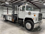 1987 Ford L800 Boom Truck with Flatbed