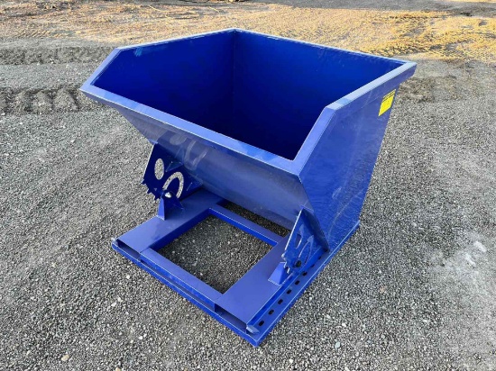 NEW/ UNUSED Self Dumping Hopper with Fork Pockets