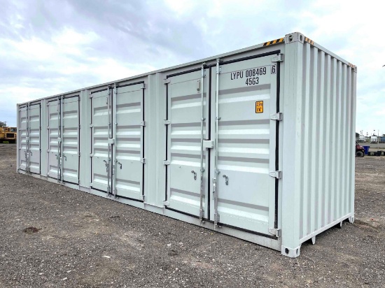NEW 2022 40 Foot High Cube Storage Container with 4 side doors