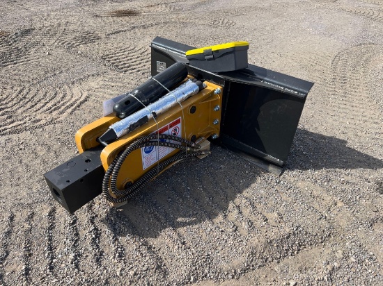 NEW/UNUSED 2023 Agrotk 680 Hydraulic Drop Hammer Skid Steer Attachment