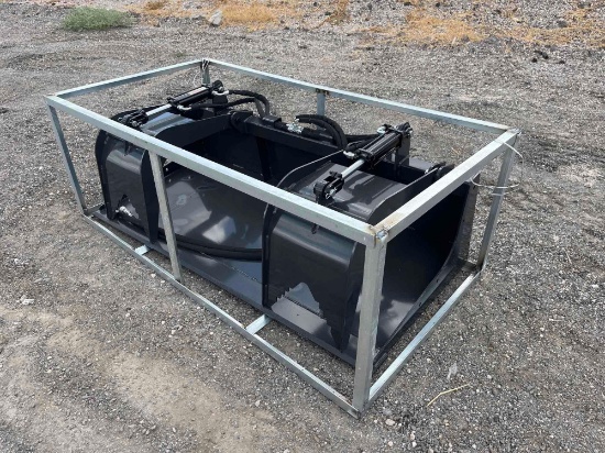 NEW/UNUSED 2023 Wolverine Grapple Bucket Skid Steer Attachment