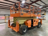 2014 JLG 4394RT 43 Foot Rough Terrain Scissor Lift With Outriggers