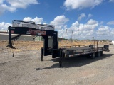 2010 Interstate G20DTA 20 Foot Gooseneck Flatbed Trailer