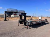 2008 Interstate G20DTA 20 Ft T/A Gooseneck Flatbed Trailer