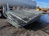 Set of (63) Galvanized Chain Link Fence