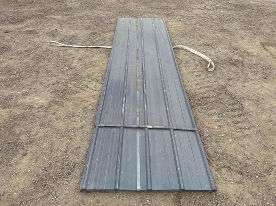 Grey Metal Roof Panels