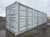 NEW 2024 40 Foot High Cube Two Multi Doors Shipping Container