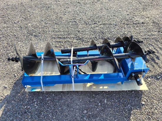 NEW/UNUSED 2025 GIYI Qty 3 Skid...Steer Loader Auguer Attachments