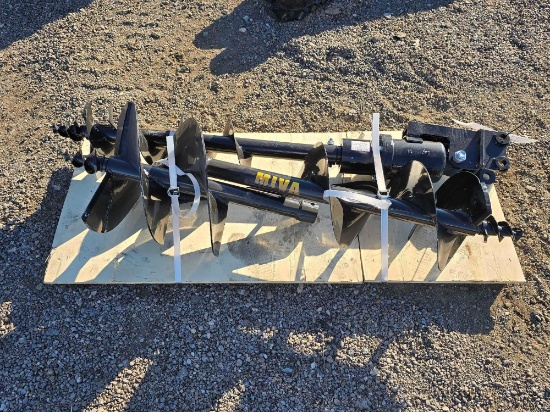 NEW/UNUSED Qty 3 Excavator Auger Attachments