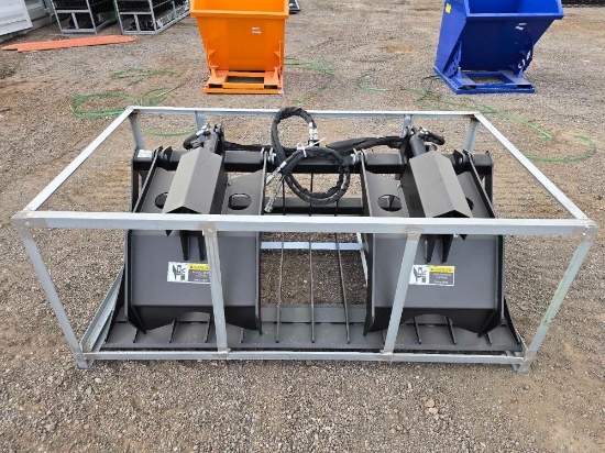 NEW/UNUSED 2025 Greatbear 72 In Hydraulic Rock Grapple Bucket