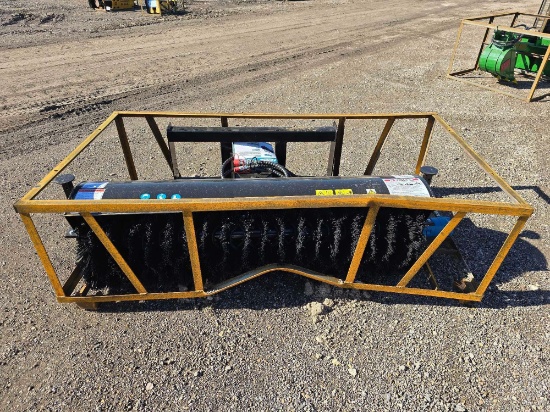 NEW/UNUSED 2024 AGT 72 Inch Skid Steer Rotary Angle Broom