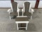 (2) Stationery Chairs with End Table