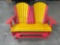 4 Ft Fan Back Loveseat Glider