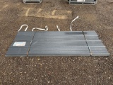 NEW/UNUSED L8 FT x W3 FT Gray Metal Roof Panels