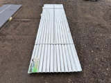 NEW/UNUSED 35 IN x 12 FT White Metal Roof Wall Panels