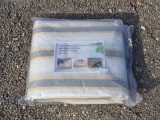 NEW/UNUSED High-Quality Gray Waterproof PE Tarpaulin with Metal Grommets